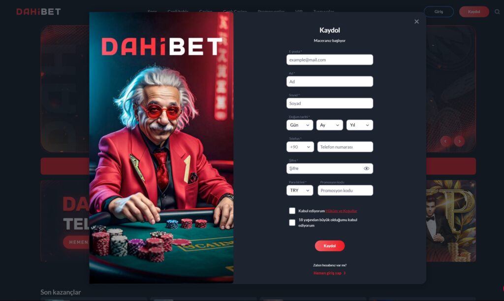 dahibet üyelik